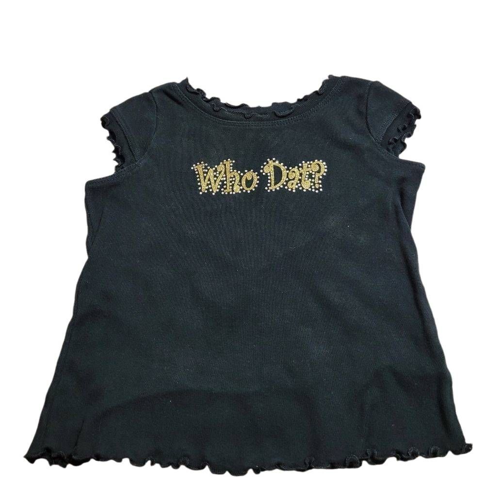Kavio Girl WhoDat shirt 3T Saints